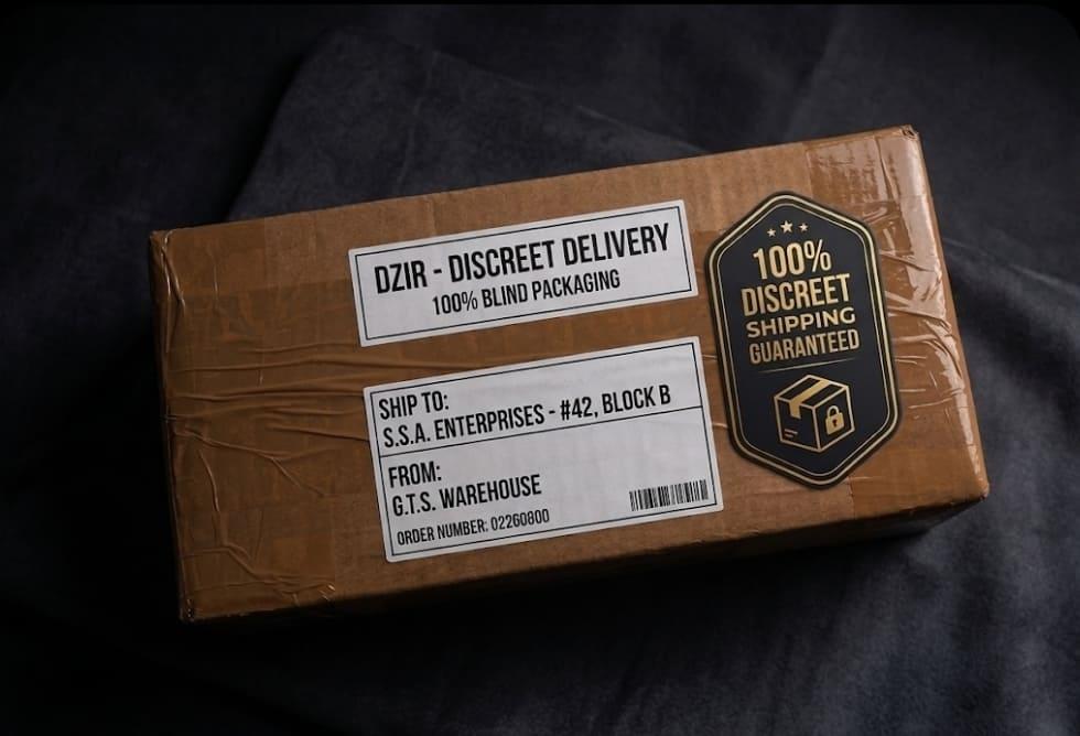 DZIR discreet delivery package