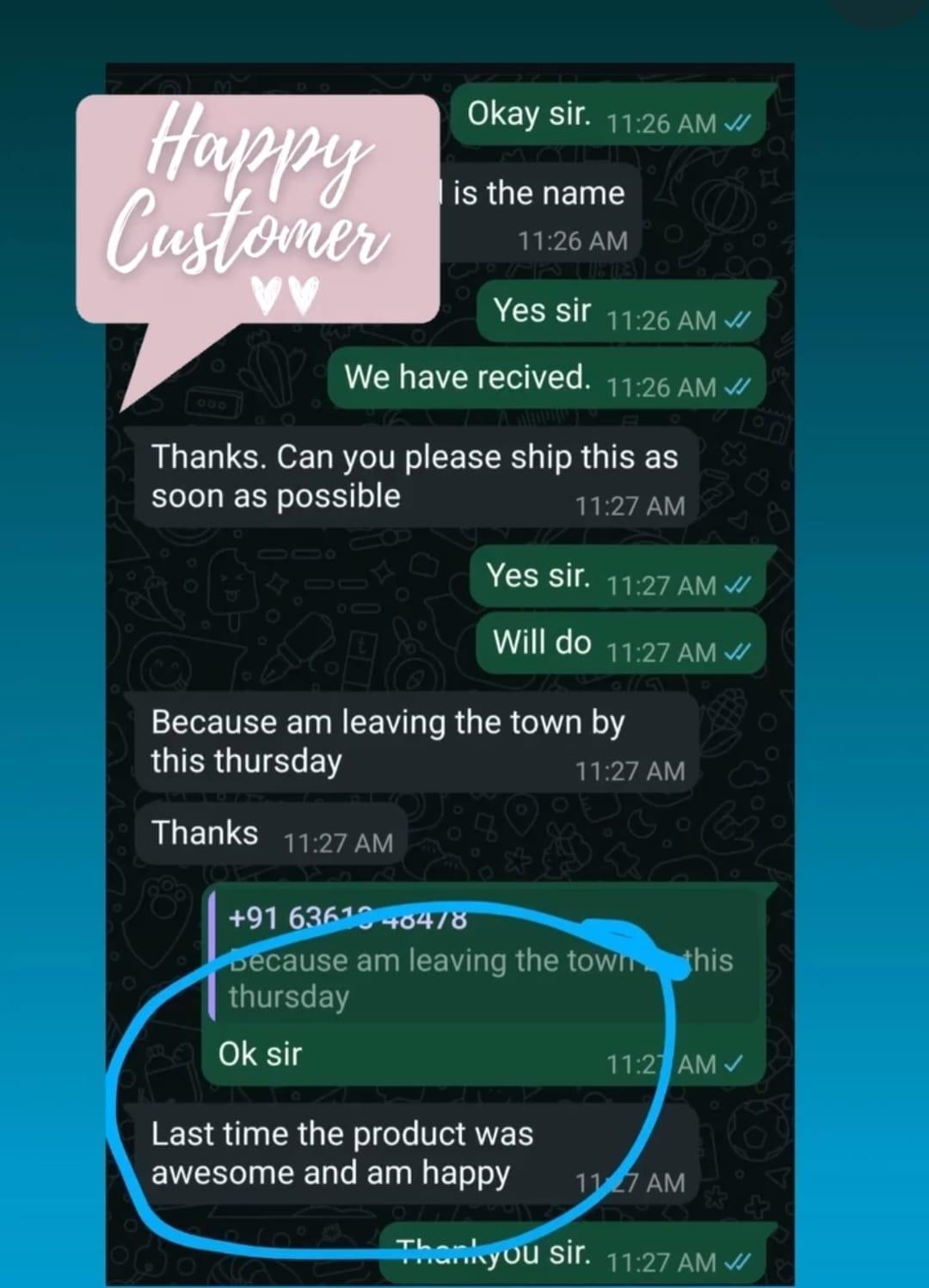Customer review 15