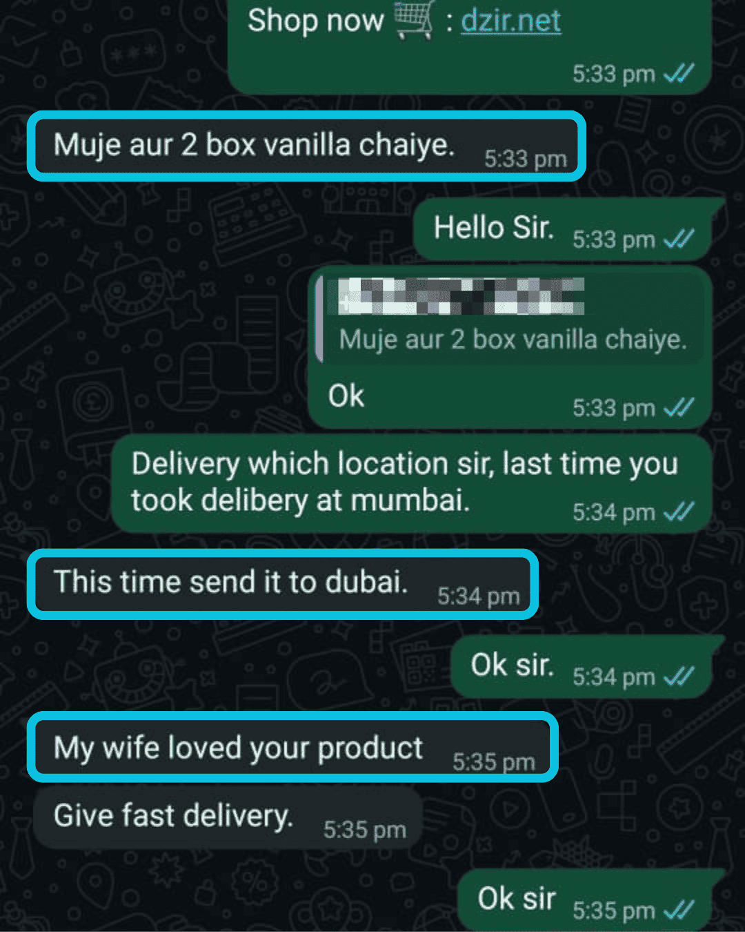 WhatsApp customer review 3 of 14