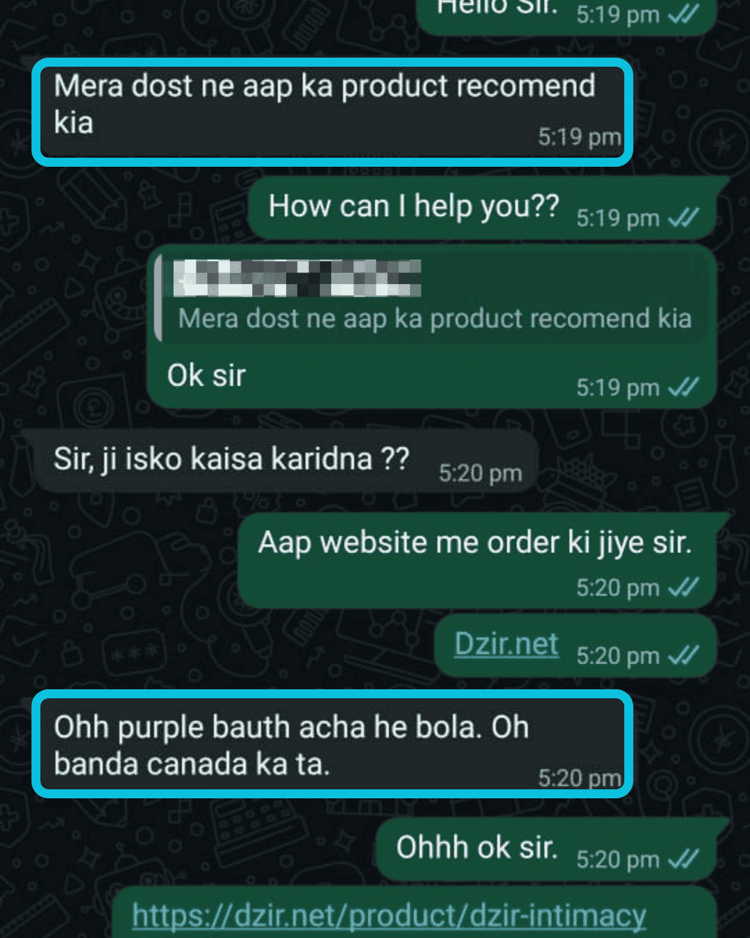 WhatsApp customer review 5 of 14