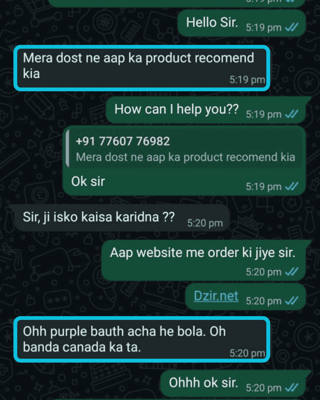 WhatsApp customer review 4 of 14