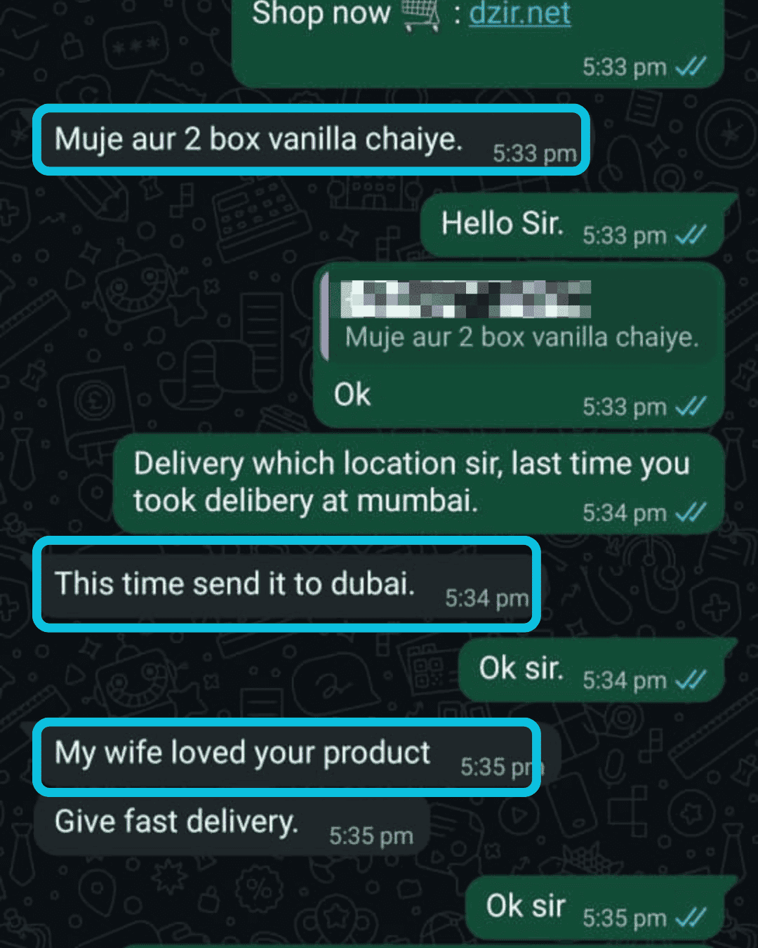 WhatsApp customer review 7 of 14