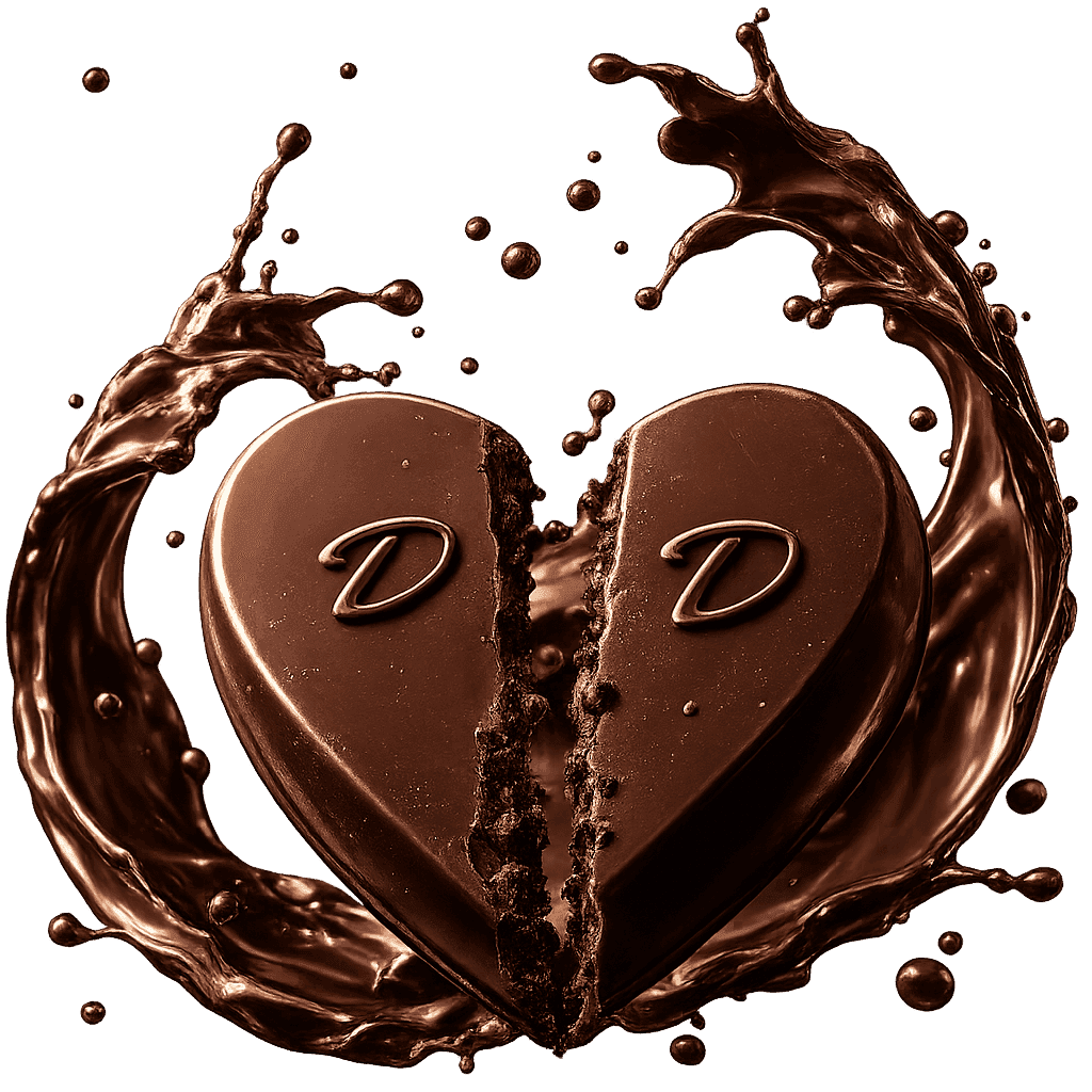 DZIR heart-shaped chocolate