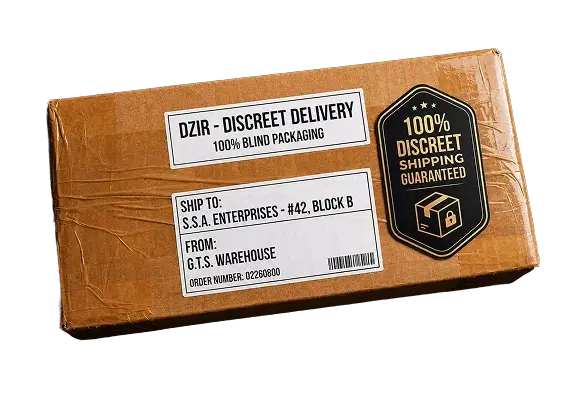 DZIR discreet delivery parcel in plain outer packaging