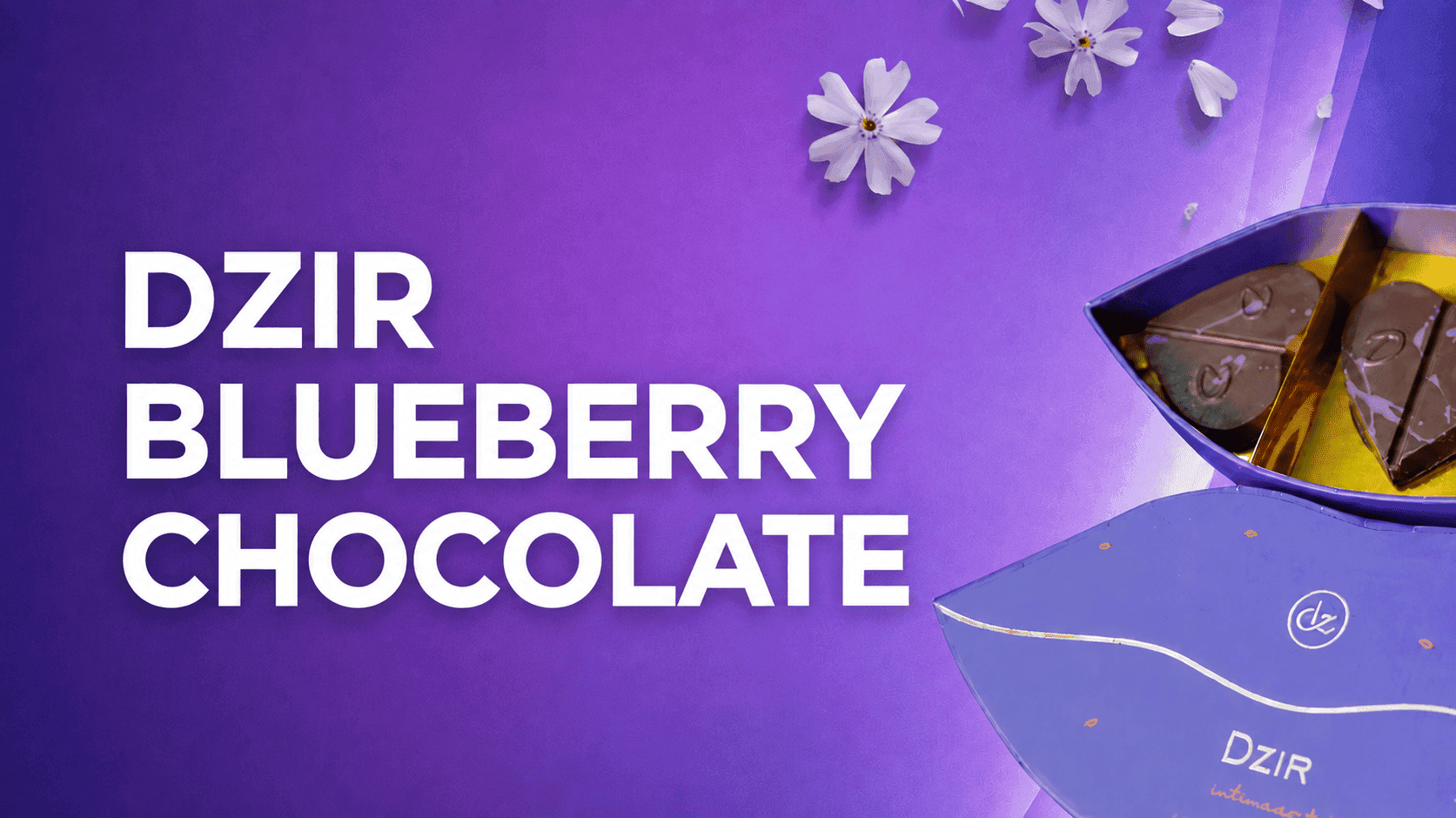 DZIR Blueberry Chocolate promotional banner